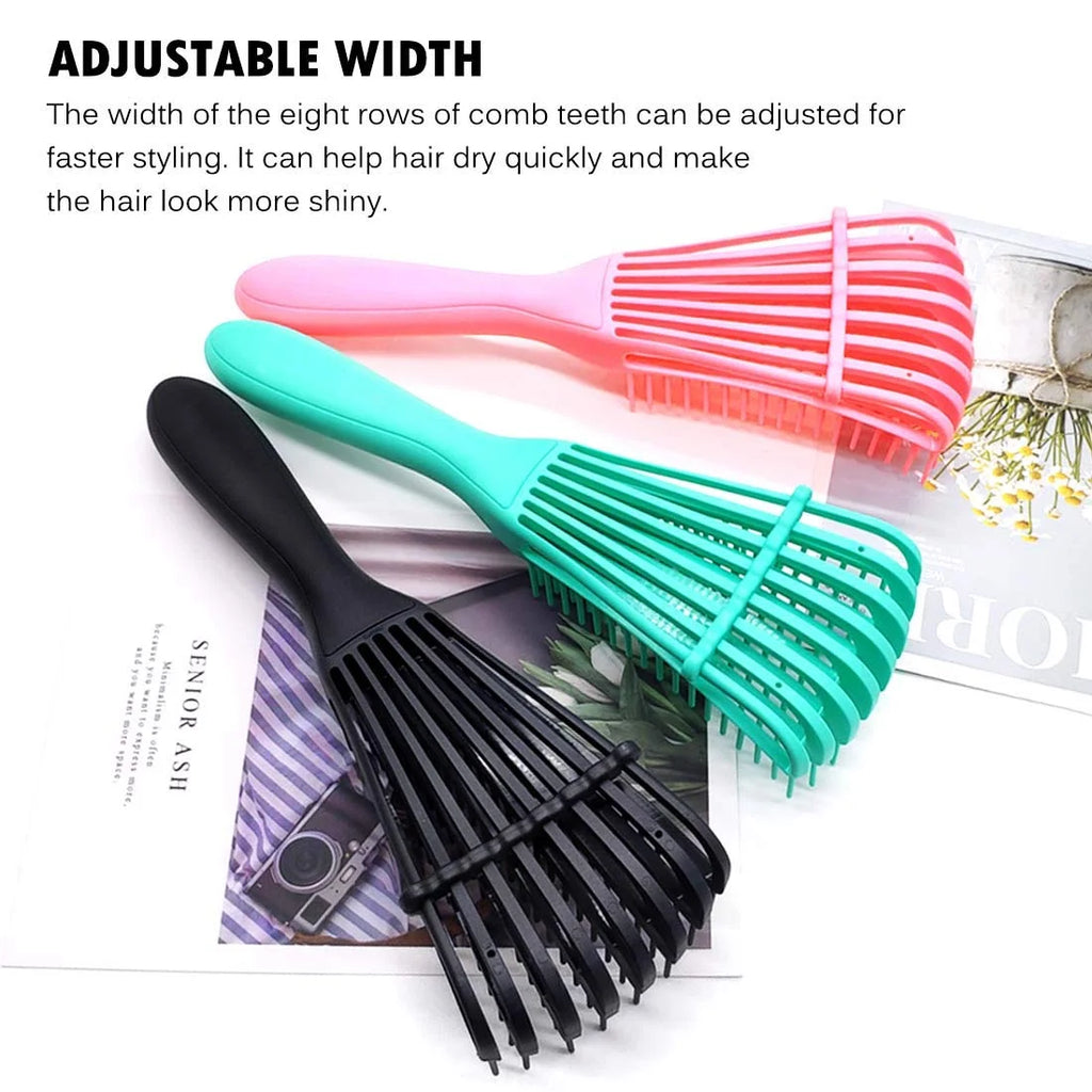 3 Pack Hair Detangler Brush for Afro America/African Hair Textured 3A to 4C Kinky Wavy/Curly/Coily/Wet/Dry/Oil/Thick/Long Hair, Detangling Brush for Natural Hair,Detangle Brush