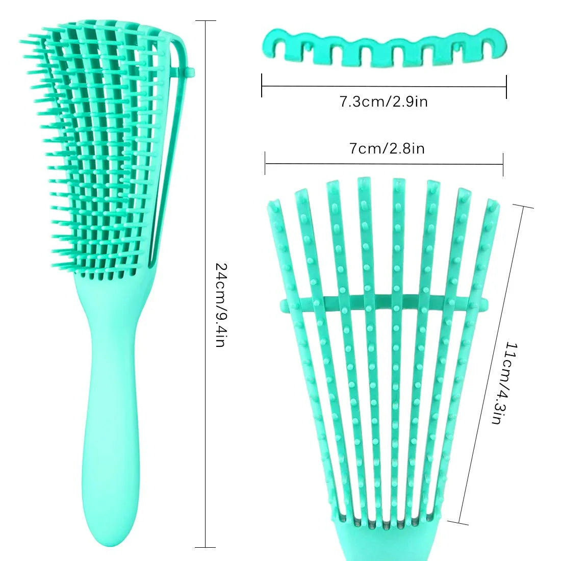 3 Pack Hair Detangler Brush for Afro America/African Hair Textured 3A to 4C Kinky Wavy/Curly/Coily/Wet/Dry/Oil/Thick/Long Hair, Detangling Brush for Natural Hair,Detangle Brush